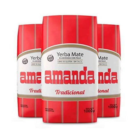 Pack Yerba Mate Amanda 1 Kg - 3 Uds - Qumir