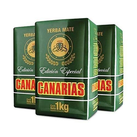 Pack Yerba Mate Canarias Edición Especial 1 Kg - 3 Uds - Qumir