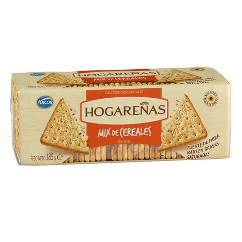 Hogareñas Mix Cereales Galletitas 185 Grs - Qumir