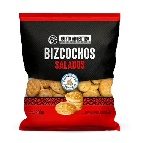 Bizcochitos Salados 200gr - Gusto Argentino - Qumir