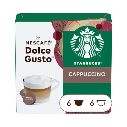 Starbucks Cappuccino Dolce Gusto, Cápsulas de Café 12 uds - Qumir