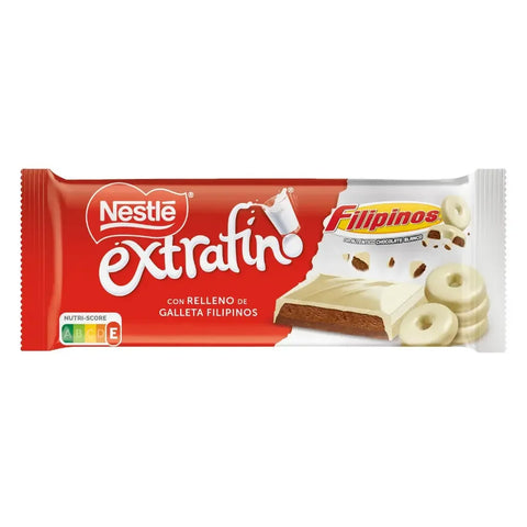 Chocolate Blanco con relleno de Galleta Filipinos Nestlé - Qumir