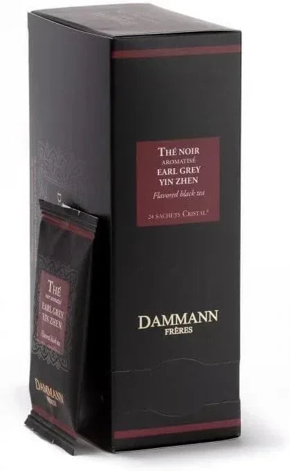 DAMMANN FRERES Earl Grey Tea, 24 Cristal Sachets - Qumir
