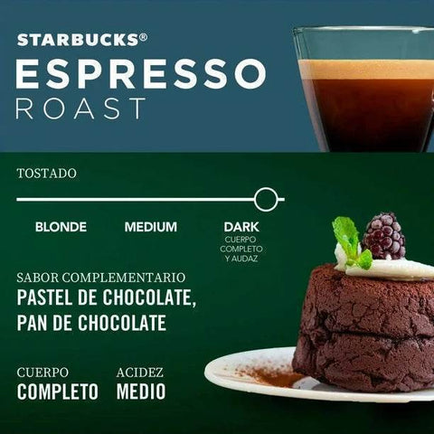 Pack Café Starbucks 40 Cápsulas Espresso Roast Compatibles Nespresso - Qumir
