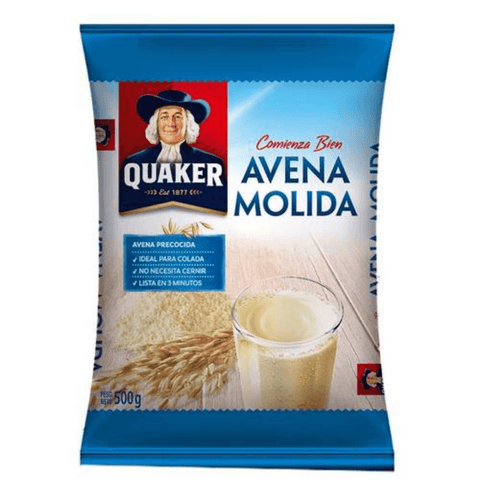 Avena Quaker Molida Instantánea 500g - Qumir
