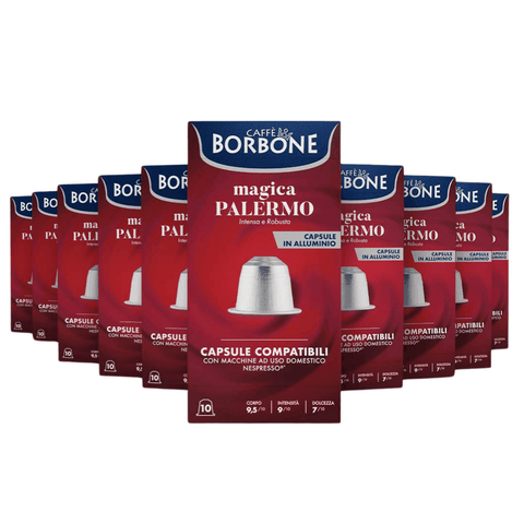 Pack Café Borbone 100 Cápsulas Magica Palermo Compatibles Nespresso - Qumir