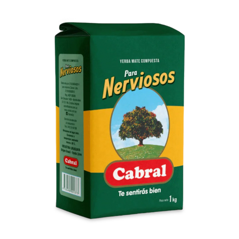 Yerba Mate Compuesta Para Nerviosos Cabral 1Kg