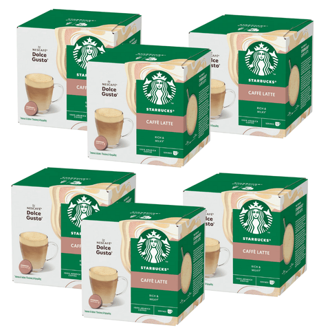 Pack Café Dolce Gusto Starbucks Caffe Latte - 72 Capsulas - Qumir