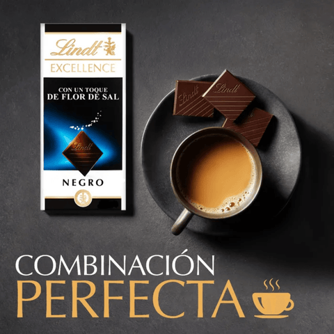 Chocolate Lindt Excellence con un toque de Flor de Sal - Qumir