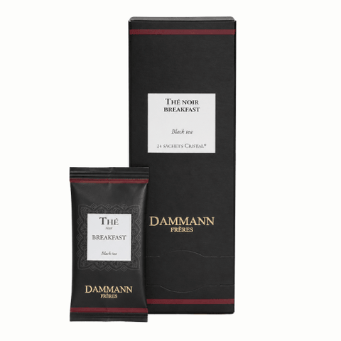 DAMMANN FRERES Breakfast Black Tea, 24 Cristal Sachets