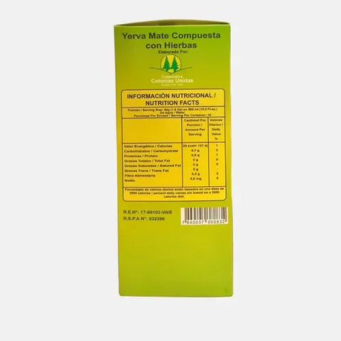 Yerba Mate Colon Fit (90-60-90) 500 Grs - Qumir