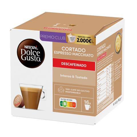 Pack Dolce Gusto Cortado Descafeinado 48 Uds