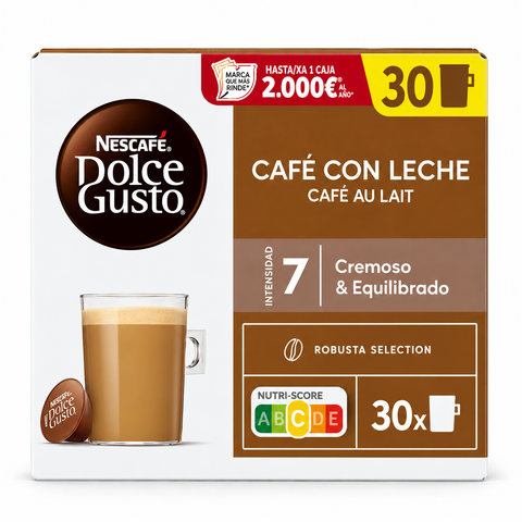 Dolce Gusto Cafe con Leche 30 uds