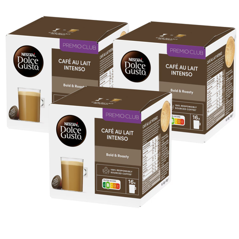 Pack Café Dolce Gusto 48 Cápsulas Café Con Leche Intenso