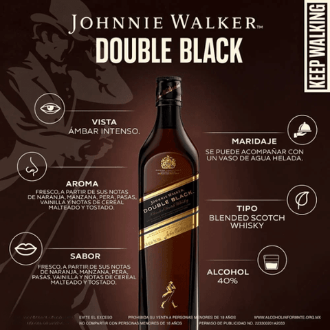 Johnnie Walker Double Black Whisky Escoces 70 cl - Qumir