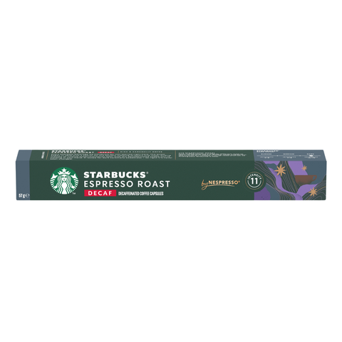 Starbucks Espresso Roast Descafeinado para Nespresso 10 Capsulas