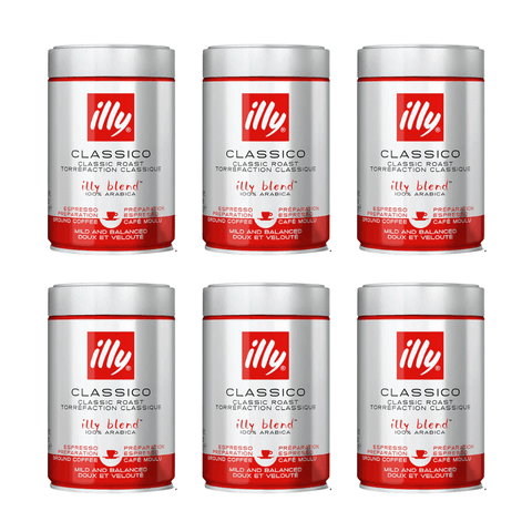 Pack Café Illy Molido Clásico 250 Grs - 6 Uds - Qumir