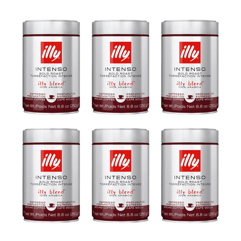 Pack Café Illy Molido Intenso 250 Grs - 6 Uds - Qumir