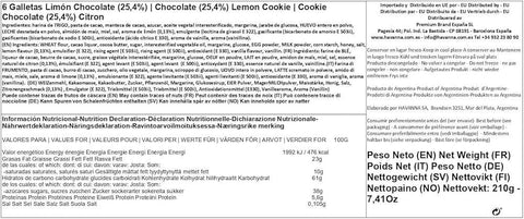 Havanna Galletitas de Limon con Chocolate 6 Unidades - Qumir