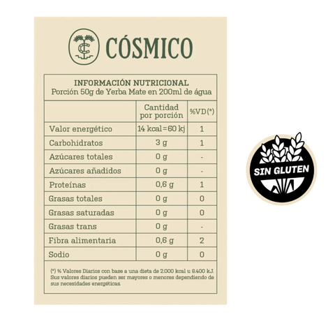 Yerba Mate Cosmico 500 Grs