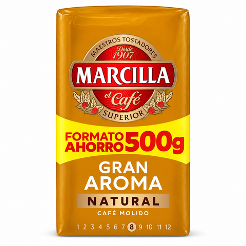 Cafe Marcilla Gran Aroma Natural Molido 500 Grs