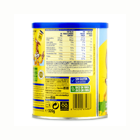 Nesquik Instantaneo 0% Azucares Añadidos 320 Grs - Qumir