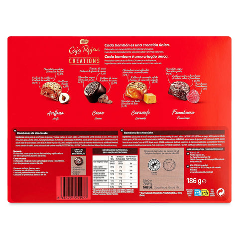 Caja Roja Nestle Creations 15 Bombones 186 Grs - Qumir