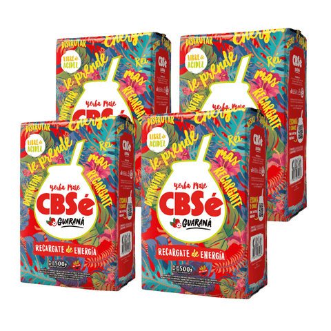 Pack Yerba Mate Cbse Guaraná 500 Grs - 4 Uds - Qumir
