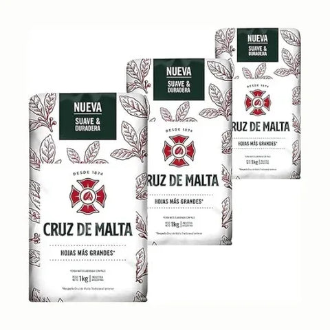 Pack Yerba Mate Cruz de Malta 1 Kg - 3 Uds - Qumir