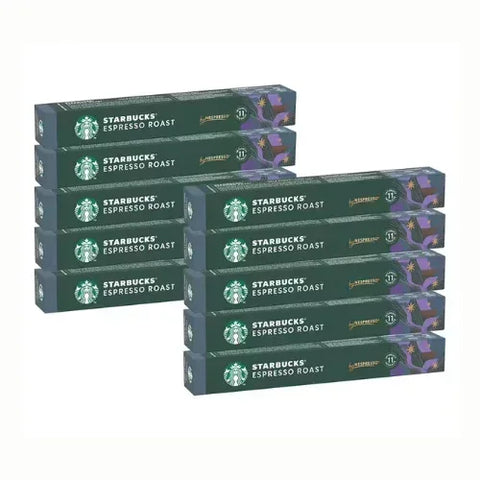 Pack Cafe Starbucks 100 Capsulas Espresso Roast Compatibles Nespresso - Qumir
