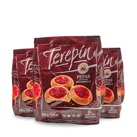 Terepin Pack de 3 Pepas de Membrillo