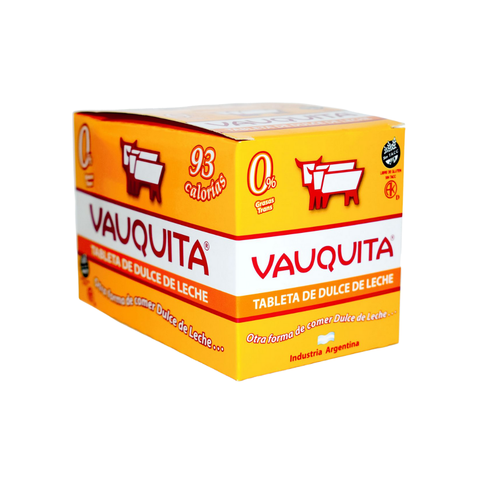 Vauquita Tableta de Dulce de Leche 25 Grs - 18 Uds