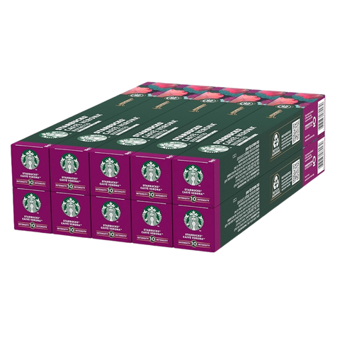 Pack Café Starbucks 100 Cápsulas Verona Ristretto Compatibles Nespresso