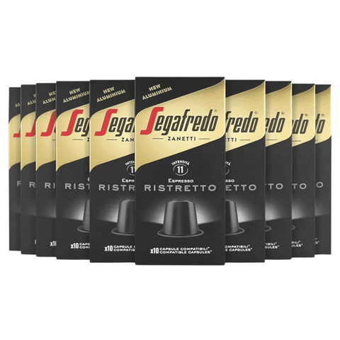 Pack Café Segafredo Zanetti 100 Cápsulas Ristretto Compatibles Nespresso - Qumir