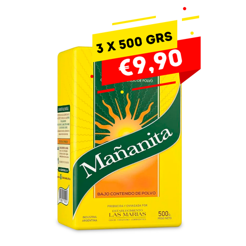 Mañanita Yerba Mate Pack 3 x 500 Grs