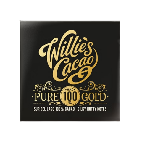Willie's Cacao Pure 100% Gold Chocolate 40 Grs